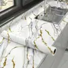Adesivos Espessos Autoadesivos à Prova de Óleo para Bancadas de Cozinha, Mármore Imitação, Adesivos Autoadesivos à Prova d'Água e à Prova de Óleo, Adesivos de Parede Resistentes a Altas Temperaturas
