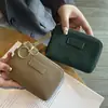 Cartera Pequeña de Cuero Genuino para Mujer Capa Superior Piel de Vaca Moda Transfronteriza Billetera para Cambio Bolsita Diaria Versátil para Monedas y Llaves
