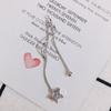 Accesorios para joyería DIY al por mayor, pendientes con borlas y colgantes de estrella de cinco puntas, líneas onduladas largas dinámicas de temperamento, accesorios