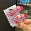 Pinza para el Cabello con Flequillo de Cara Sonriente Colorida Estilo Coreano para Mujer, Nuevo Exquisito Pasador de Pedrería, Pinza para el Cabello Versátil de Moda para Mechones Sueltos