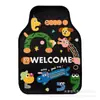 Alfombrillas de Coche de Dibujos Animados Transfronterizas, Universales para Múltiples Modelos de Coche, Decoración de Coche, Terciopelo de Cristal, Antideslizantes, Resistentes a la Suciedad y de Fácil Cuidado
