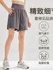 Pantalones Cortos Deportivos de Verano para Mujer para Correr y Entrenamiento con Doble Bolsillo, Pantalones Sueltos Casuales de Longitud Media para Correr y Fitness, Pantalones Cortos de Yoga