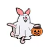 Broche de Esmalte de Abóbora Animal de Desenho Animado Novidade Divertida Perfeito para Decoração de Halloween Presente Acessório para Mochila Roupas
