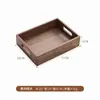 Caja de almacenamiento de escritorio sólida de madera de nogal personalizada, caja organizadora con compartimentos de madera, bandeja de almacenamiento para cosméticos y artículos varios del hogar