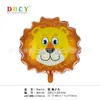 Globo de película de aluminio con cabeza de animal cabeza de cerdo cabeza de tigre cabeza de león cabeza de conejo globo de animal niños helio flotante globo de aire