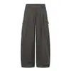 Ropa para Hombre Beijie 2026 Otoño Nueva Llegada Pantalones Cargo con Bolsillo Lateral 3D para Hombre Pantalones de Pierna Ancha Modernos Pantalones Largos Casuales Sueltos
