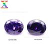 Atacado terminado zircão cz 5a ovo- em forma de 07# roxo azul 08# roxo azul profundo zircão 2*3-13*18mm pedra nua