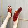 Zapatillas de baño de cristal de moda para mujer, zapatos de gelatina, zapatos versátiles para interior del hogar, antideslizantes, resistentes al olor, resistentes al desgaste, zapatillas para mujer