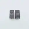 Conector recto de red extensor de cable de red conector de cable de red RJ45 par de conectores 8P8C blindado de doble paso