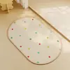 Alfombrilla Absorbente para Piso de Tierra de Diatomeas para Baño, Alfombra Impresa Antideslizante para Entrada de Baño, Felpudo para Entrada, Alfombrilla Antideslizante para Baño