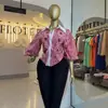 Ropa transfronteriza europea y americana para mujer africana 2026 nueva moda con cuello, huecos, cuadros, mangas de farol, top de diseñador