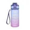 Taza Espacial de 1000 ml Hecha de Material Tritan, Botella de Agua Deportiva de Gran Capacidad con Asa, Taza Portátil, Taza para Té de Frutas