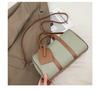 Bolso Boston Retro de Mano Bolso Cruzado de Cuero Granulado para Mujer 2025 Nuevo Bolso Almohada de Color Contrastante de Nicho de Gama Alta