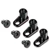 Uña Base de Aleación de Titanio F136 Implante Subcutáneo Grado Rosca Interna Uña de 3 Agujeros Joyería para Piercing Corporal de Titanio G23