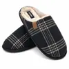 Pantuflas de Algodón con Espuma de Memoria Cómodas de Amazon, Estilo Slip-On, Venta al por Mayor desde el Fabricante, Personalización Transfronteriza, Pantuflas Cálidas para el Hogar