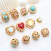 Cuentas de oro antiguas, cuentas sueltas, cuentas de transferencia, accesorios para pulseras y collares, pulseras con cuentas, accesorios de oro arena, cuentas al por mayor