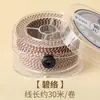 Hilo de algodón retorcido a mano estilo Tíbet con detalles dorados, cordón no elástico para manualidades y abalorios, directo del fabricante