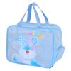 Bolsa de cosméticos de gran capacidad para mujer, portátil, transparente, con dibujos animados, para playa, impermeable, para natación, bolsa de lavado, bolsa de almacenamiento