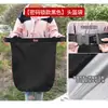 Bolsa para casco con candado de contraseña para motocicleta, bolsa de viaje, bolsa de almacenamiento impermeable para exteriores de gran capacidad antirrobo, mochila para motocicleta