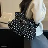 Bolsa feminina nova, única e moderna, com design plissado, bolsa de mão versátil 2026, bolsa tote para o dia a dia, bolsa de ombro com poá