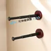 Solución de Almacenamiento con Tendedero de Balcón Estilo Vintage, Gancho Multifuncional, Colgador de Ropa Retráctil, Estante Montado en Pared