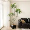 Árbol de Pavo Real Artificial para Sala de Estar Interior Uso Comercial, Decoración Grande de Planta de Pie, Adorno para Mesa Lateral de Sofá Mueble de TV