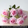 Diseño de Salón de Bodas con Flores Artificiales Rosas, Decoración de Pared de Fondo con Flores Falsas, Techo de Flores, Camino de Flores, Organización de Arreglos Florales