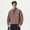 Camisa Retro de Lino Estilo Chino con Cuello Alto y Manga Larga para Hombre, Nueva Colección Primavera 2026, Moderna, Holgada, Sencilla, Lujo Ligero, Casual