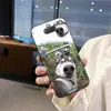 Adequado para Capa de Celular Sony, Porta-Cartão Jovem, Borda Completa, Novo Slot de Cartão Fofo, Textura Tendência de Casal Gato Refrescante