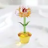 Vidrio Zibo Hecho a Mano Integrado Planta en Maceta Pequeña Montaje en Coche Decoración de Escritorio de Oficina Artesanías Adornos Venta al por Mayor Transfronteriza