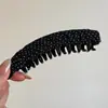Diadema fina de puntos color café verde para mujer, diadema ancha de ala alta de alta gama, diadema retro de otoño e invierno, accesorio para el cabello versátil para salidas diarias