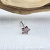 Pendientes de Aleación de Titanio Astmf-13 de 0.8 de Espesor con Garras, Estrella de Cinco Puntas, Titanio G23 con Rosca Interna, Pendientes de Zirconia, Joyería para Piercing