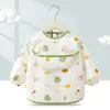 Bata Infantil, Para Menino Comer à Prova d'Água e Anti-Sujeira Vestimenta Reversa Menina Manga Longa Delgada Avental Babador de Bebê Roupa Externa