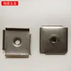 Hierro hueco empotrado hembra cuadrada soldado interior diente hembra conexión de tapón interior accesorios ferretería para muebles tuerca empotrada