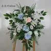 Arreglos Florales de Boda Estilo Bosque, Macetas Colgantes, Flores de Seda, Decoraciones de Pasillo, Decoraciones para la Ceremonia de Entrega del Coche de Boda, Escaparates, Plantas Verdes