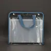Bolsa de mão sanfonada transparente em PVC Pasta para folha de teste A4 Bolsa de armazenamento sanfonada à prova d'água de grande capacidade com 13 camadas