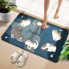 Alfombrilla absorbente antideslizante para baño doméstico, resistente a las manchas, de fácil cuidado, de diatomeas, de secado rápido, ideal para la regeneración capilar.
