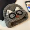 Gorro de Punto Cortavientos Estilo Fair Isle Otoño Invierno Más Terciopelo Engrosado Cálido Protección para Orejas Sombrero Versátil Circunferencia de Cabeza Grande Sombrero Lei Feng