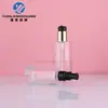 Botella con Bomba de 150 ml en Stock, Botella Redonda Recta para Loción de 200 ml, Botella de Vidrio Cosmético, Botella Gotero para Sérum