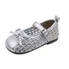 Sandalias Caladas con Puntera Tejida Ins 2026 Primavera y Verano Nuevo Estilo Coreano Zapatos de Princesa con Lazo para Niñas con Falda