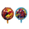 Globo de Spider-Man de dibujos animados para niños, decoración de fiesta de cumpleaños temática de los Vengadores, globo de película de aluminio