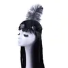 1COS Tocado de Plumas Tocado Indio Color Cuentas Danza India Tocados de Princesa