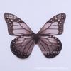 [Exclusiva transfronteriza] Horquilla de tela de 8 cm con forma de mariposa grande, hecha a mano, para accesorios de joyería antigua, material para diadema.