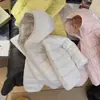 Nova Jaqueta de Algodão Canelada Quente com Capuz para Crianças Roupa Externa para Meninos e Meninas Casaco Versátil Casual Elegante Fofo
