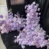 Arranjo de mesa cascata de flores artificiais para festas de aniversário, produtos acabados para banquetes, casamentos, vitrines, decorações suspensas, arranjos de flores para noivados, propostas e flores de boas-vindas