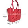 Bolsa de Ombro Transversal Fashion para Exterior, Cesta Portátil de Armazenamento para Viagem e Piquenique, Bolsa Impermeável de EVA com Furos