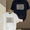 Conjunto de Duas Peças 180g Transfronteiriço de Algodão Puro Pesado Marca Trendy Camiseta Estampada de Manga Curta Novo Estilo Casual Masculino Primavera e Verão