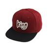 Chapéu infantil europeu e americano combinação de cores letra KING liso ao longo boné de beisebol chapéu hip-hop chapéu de sol de verão comércio exterior
