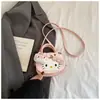 Bolsa infantil fofa, nova bolsa de ombro de desenho animado para meninas, bolsa transversal leve e versátil, bolsa de mão estilosa para sair