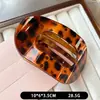 Pinza para el Cabello Vintage de PC con Estampado de Leopardo para Mujer, Pasador de Gama Alta para Recogidos en la Parte Trasera de la Cabeza, Pinza de Tiburón Accesorios para el Cabello, Pinza de Pico de Pato